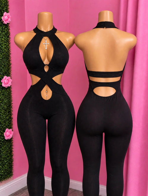 Badd Habit — Badd Habit is a black cut-out romper bodysuit that's pure fire